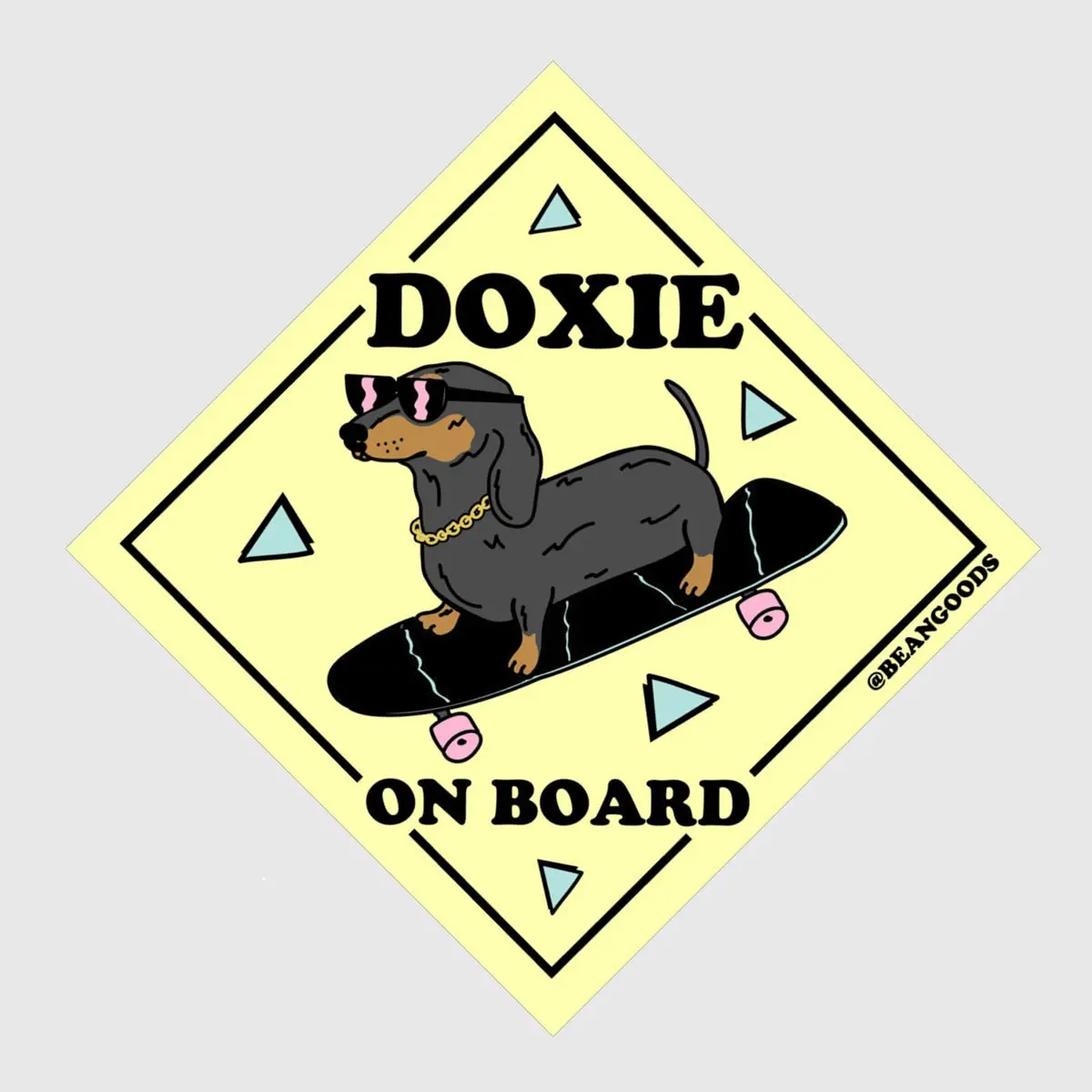 doxie on board sticker doxie on board sticker