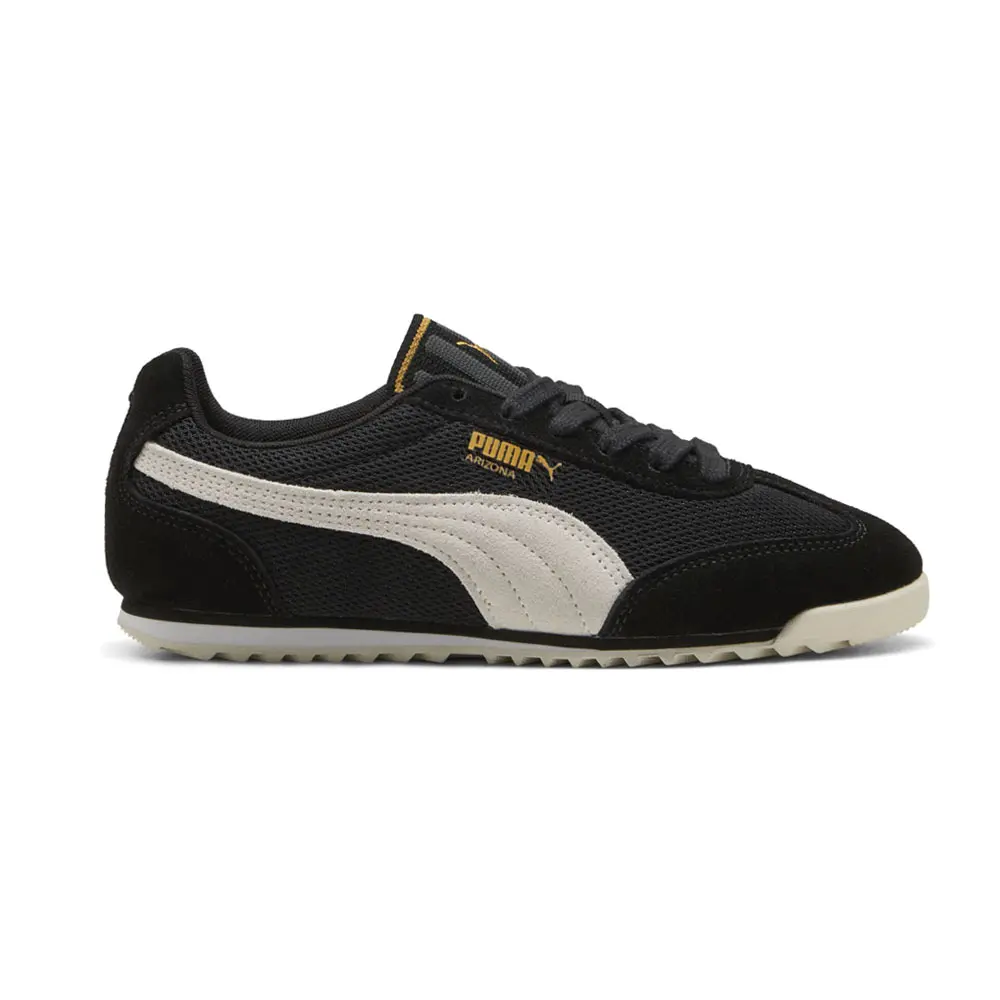 PUMA Womens Arizona Euro Lace Up Sneakers Shoes - Black
