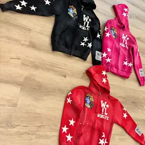 WIN LYFE “Made in NY” Custom  Distressed Hoodie