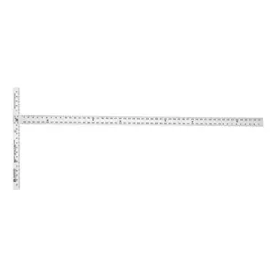 212 MAIN 54 in. Aluminum T-Square Ruler, Extra-Thick Blade, Rivet Bond Construction, Measuring Ruler for Office & School Supplies