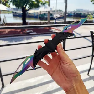 Bat Pocket Knife -11"Ambidextrous Folding UtilityKnife with Convex Clip PointBlade, Lightweight for Camping & EverydayCarry, ldeal for Comic SuperheroFans, hunting stuff clearance, apocalypse gear,Valentine's Day, Easter Gift for Husband,Men, Friends