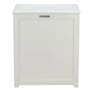 Storage Laundry Hamper, White