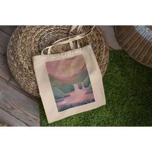 Swan Waterfall Tote Bag