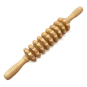 Wooden Fascia Massage Roller, Trigger Point For Body Back Release, Cellulite Sore Muscle Blasting, Manual Massage Tool, Handheld Manual Massager