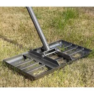 Lawn Leveling Rake, 17x10 Heavy Duty Lawn Leveler with Adjustable Handle Dirt Ground Level Tool for Yard Garden (60 Inch)
