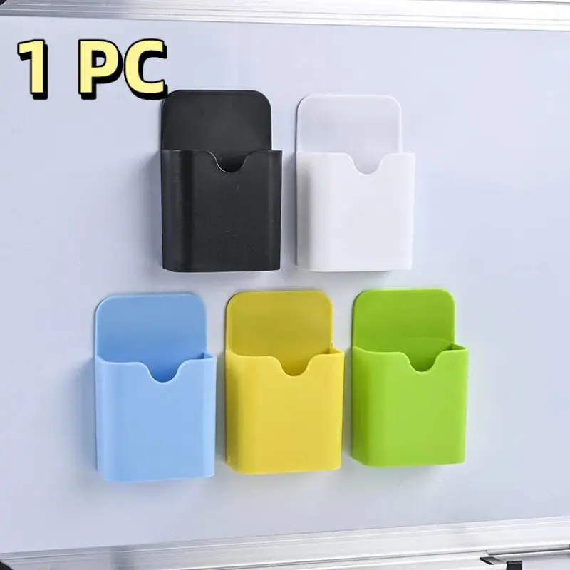Magnetic Storage Pen Holder, 1 Count Magnetic Storage Box, Chalk Eraser Storage Box for Teaching Board, Office Stationery Supplies, Office Accessories, Stationery Storage Organizer, Office Supply Organizer