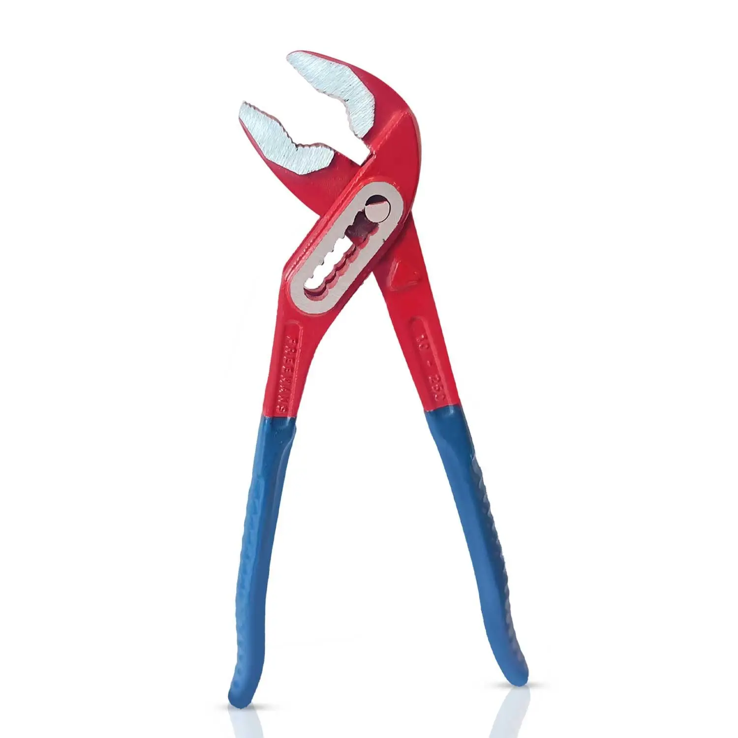 WBJ10 10"/250mm Box Joint Alloy Steel Water Pump Plier || Drop forged With Epoxy Dip Sleeve || Induction Hardened Jaws || Drop Forged - Red & Blue