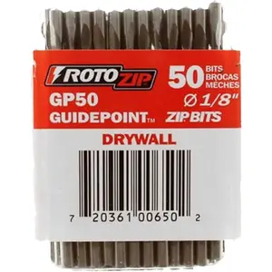 GP50 1/8-Inch Guidepoint Cutting Bits (50-Pack), Cutting, For use with Roto Zip Spiral Saw