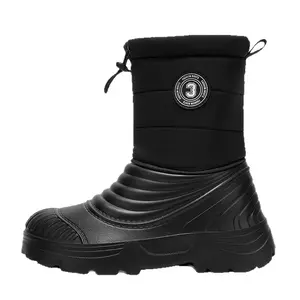 Snow Boots Winter Large Size 51 Plus Velvet Warm Foot Cover Outdoor Snow Cotton Boots Men's Northeast Thickened Cotton Shoes