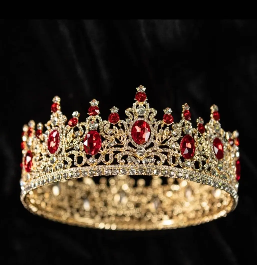 Royal Party Crown, Large Hairpiece Headband, Bridal Accessory, Ren Faire Costume Accessory for Birthday Gifts & Masquerade Events