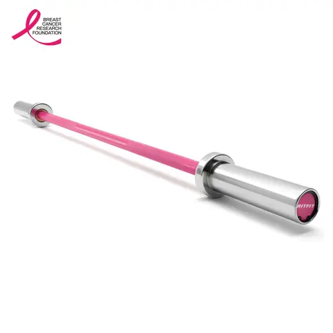RITFIT 4ft 2-in-1 Hybrid Olympic Barbell - High-Quality Steel, 350lbs/500lbs Capacity, Smooth Needle Bearings, 4ft Shaft Suits Most Home Gym Setups, for Squat, Bicep Curl, Muscle Strengthening, Bodybuilding, Compatible with Barbell Plates