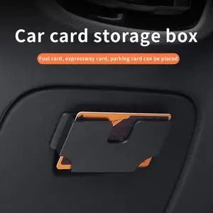 Car Card Holder Organizer, Car Dashboard Slot Business Card Case, Etc/gas Card Fixed Bracket, Heat Resistant Scratch-Proof Card Sleeve, Car Storage Organizers