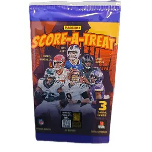 Panini Score-A-Treat NFL Trading Card Pack - 3 Cards Inside Featuring Josh Allen, Patrick Mahomes II, and Lamar Jackson