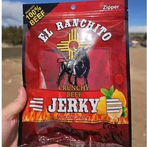 Blazing Hot NEW LOOK El Ranchito Crunchy Beef Jerky Net Wt. 2 oz