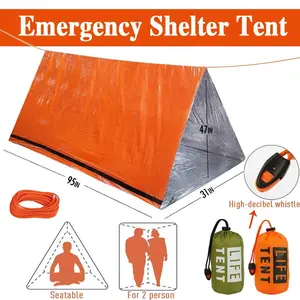 Double Person Emergency Tent, Waterproof Camping Travel Tent, Family Camping Tent, Tourist Tent, Waterproof Shelter, Cool Gear, Outdoor Adventure Essentials