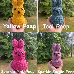Hand Crocheted Amigurumi Easter Peep