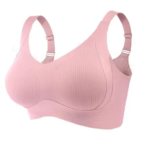 3/4/5/6Pcs A Women's Solid Color Wireless Bra, Comfortable Breathable Elegant Seamless Push Up Bra, Underwear for Women, Softness Underwear for All Seasons, Bras for Women
