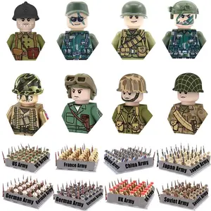 Children's toys World War II military soldiers mini action figures toy boy Christmas gift