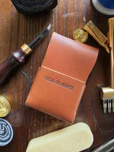Mesa-Handcrafted Stitch-less Full Grain Leather Wallet  Minimalist USA Made Card Holder