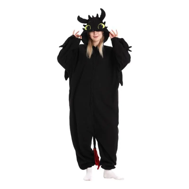 Cute Dragon Animal Onesie Pajamas Sleepwear Dragon Halloween Party Costumes Fabric Womenswear christmas pajamas Plush Unisex Cute Dragon Animal Onesie Pajamas Sleepwear Dragon Halloween Party Costumes Fabric Womenswear christmas pajamas Plush Unisex