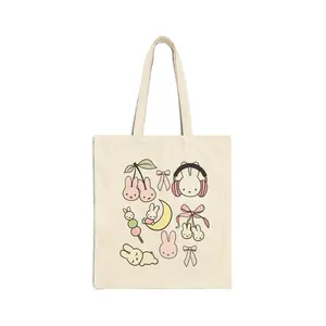 Miffy & Friends Canvas Tote Bag with Colorful Design and Elegant Handle Miffy & Friends Canvas Tote Bag with Colorful Design and Elegant Handle