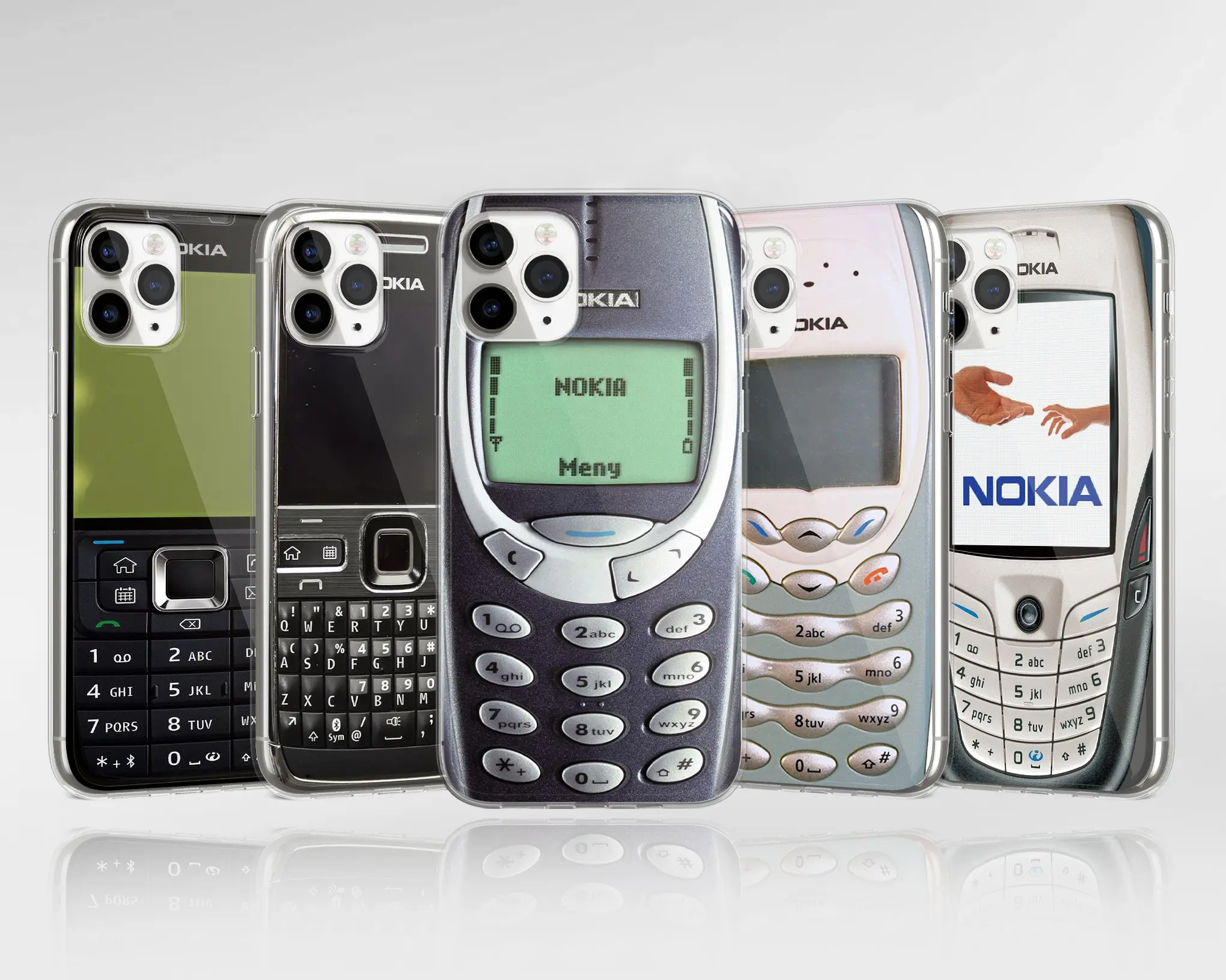 Retro Nokia Design Mobile Phone Case Cover - Compatible with iPhone 17 Pro Max, 16e, 15, 14, 12, v.v....