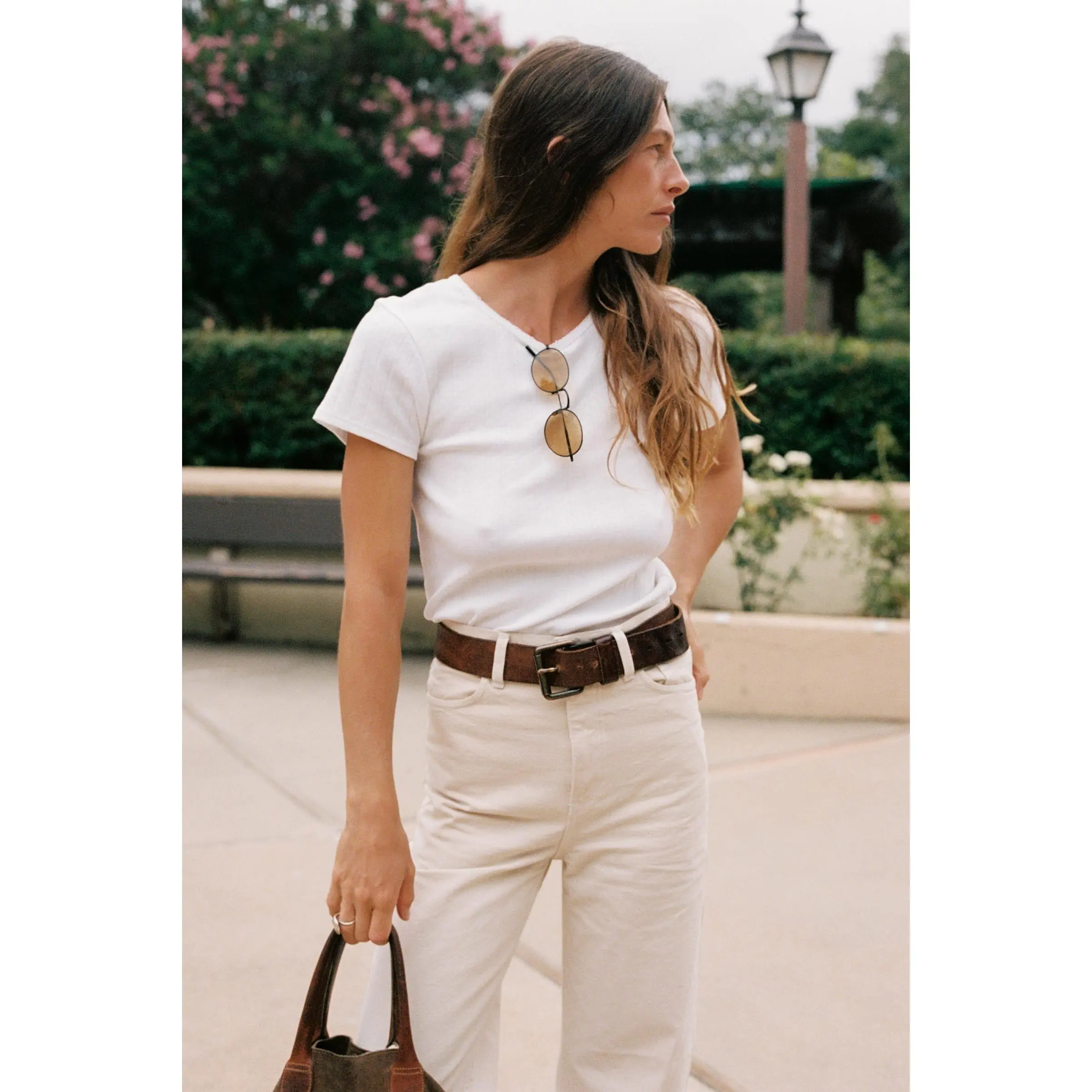 The Rayne Tee | Ivory Regenerative Pointelle