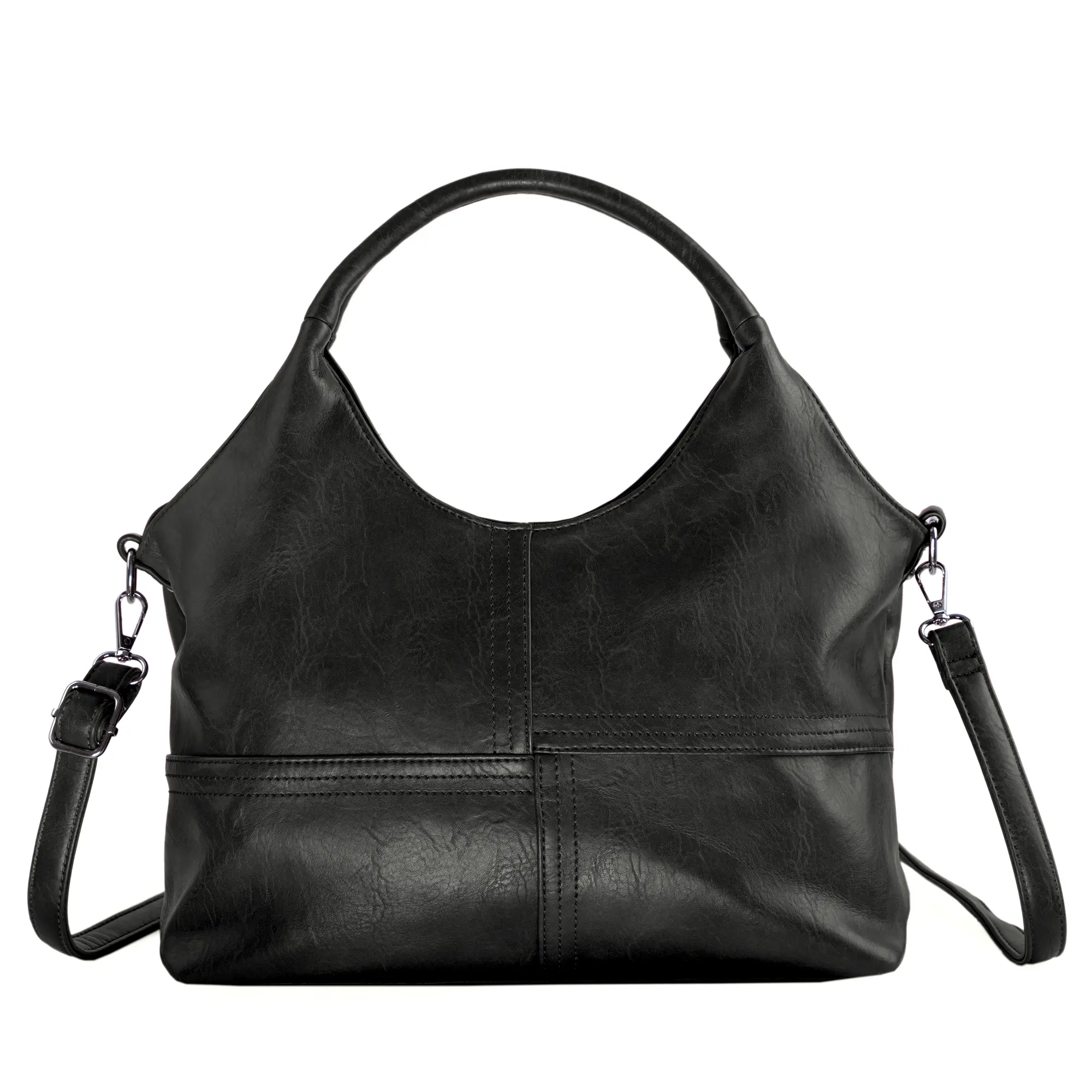 Imbreum Women's Medium Vegan Satchel - Top Handle Hobo Bag with Adjustable Shoulder Strap, Soft Vegan Leather, Capacious Casual Daily & Travel Commuter Crossbody Purse Fashion Gift Bag