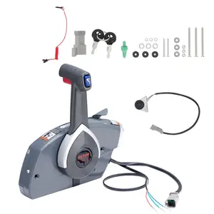 VEVOR Boat Throttle Control,  5006180 Side-Mounted Outboard Remote Control Box for Evinrude Johnson, Marine Throttle Control Box with Power Trim Switch and Lanyard