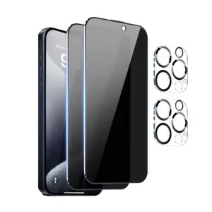 Anti-Spy 9H Diamond Hard Glass Protector + Camera lense Protector for iPhone 17/17 Pro/17 Air/17 Pro Max - Screen & Lens Guard