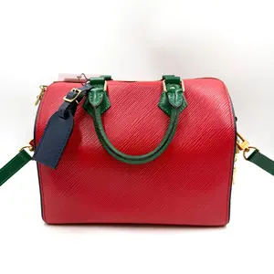 Pre-owned Louis Vuitton AS SHOWN Clutches & Wristlets HZ 4365 Speedy 25 Trunk Epi Leather Bag with Strap 26.05.15