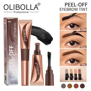OLIBOLLA 6ml Peel-Off Eyebrow Tint | Long-Lasting Waterproof Peel Off Brow Gel | Semi-Permanent Eyebrow Makeup for Beginners，PeelOffEyebrowTint #BrowTint #SemiPermanentBrow #EyebrowMakeup