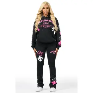 Deshunique Black Stacked Track Set