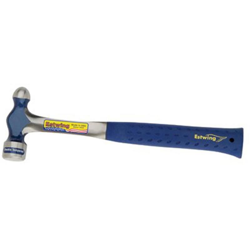 Estwing 268-E3-16BP 62341 16 oz Straight Full Polish Ball Pein Hammer - 13 in Steel-Forged Head, All-Steel Construction, Cushion Grip Handle, Shock Reduction for Work Tasks