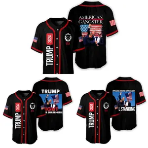 Trump Shot Still Standing 2024 Baseball Jersey, Trump Republican Fight Jersey, Trump Shooting, Pennsylvania Rally Shirt, Hot Summer Jersey