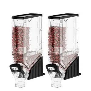 FixtureDisplays® 5 Gallon Gravity Bin Food Dispenser Cereal Dispenser Candy Dispenser 15771-2PK-NF