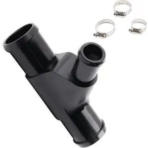 Radiator Coolant Y Pipe Aluminum Coolant Y-Pipe Compatible with 2003-2007 Super Duty 6.0L Ford F250 F350 F450 F550 E350 E450 Heater Hose Connector