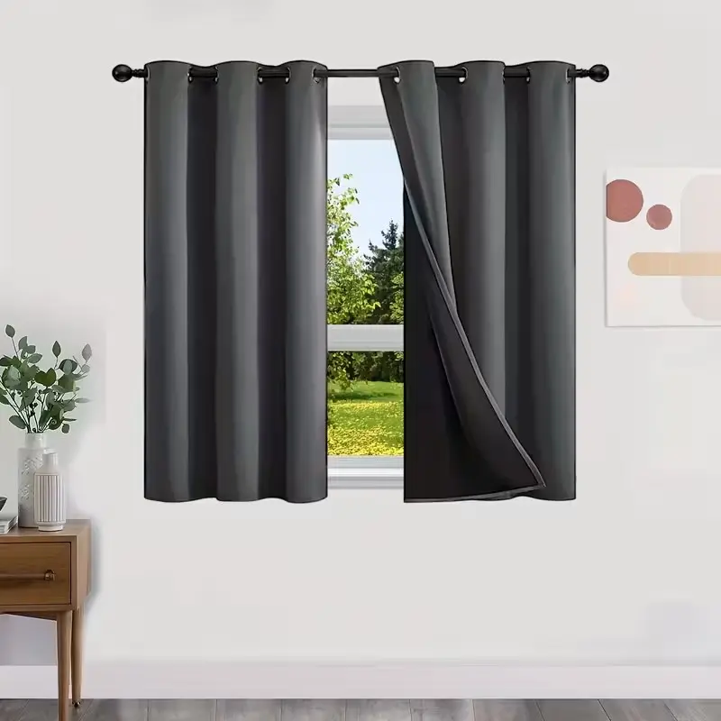 1pc Modern Simple Full Light Blocking Curtain, Blackout Bedroom Curtains, Quiet Indoor Environment, Suitable for Living Room, Bedroom, Home Decor, Room Decoration Window Curtain