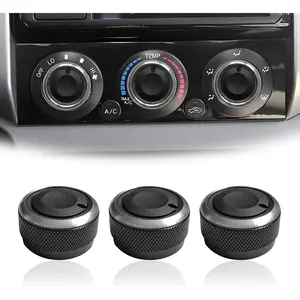 3Pcs Control Knob Heater A/C or Fan, Heater Air Conditioning Button Compatible with Toyota Tacoma Knob Toyota Tacoma Accessories 2005-2015
