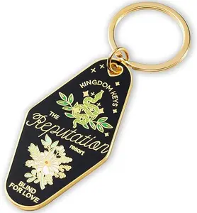 Reputation Resort Mini Motel Enamel Keychain,Reputation Snake Key Chain for Music Lovers Fans,Keychain Pendant Gifts fit for Men Women Gril Gift