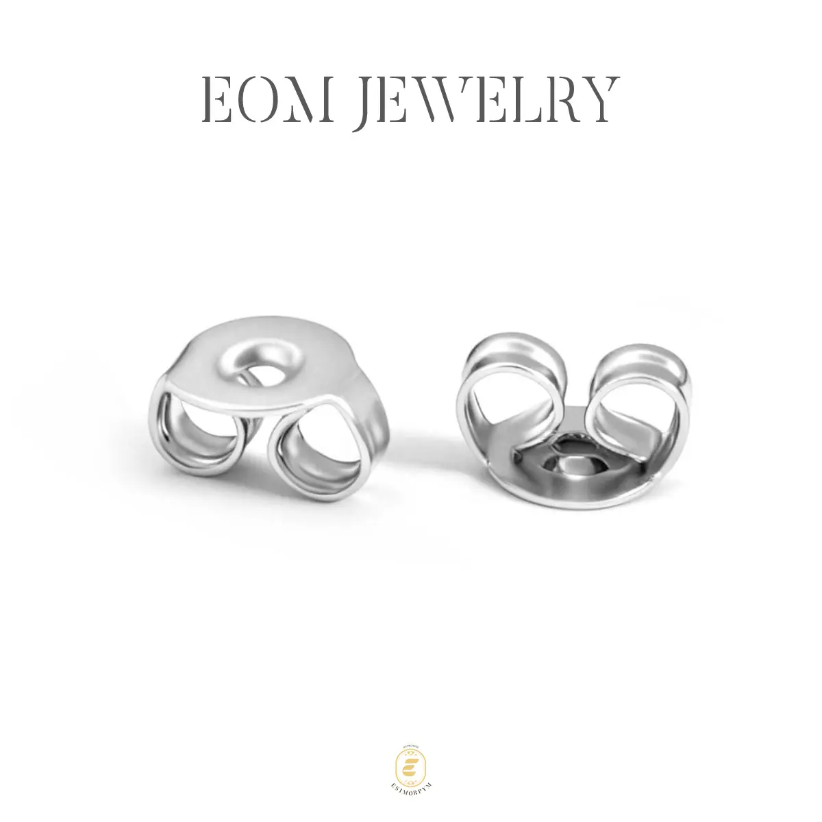 Butterfly Earring Backs Silver-Plated Anti-Slip Comfort Earring Clasps Universal Earring Stoppers