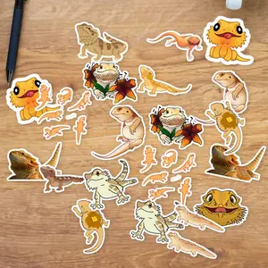 Stickers Pack 20 Pcs Bearded Water Waterproof Colorful Dragon Bike Laptop Luggage Skateboard Aesthetic Car Bottle Bumper Guitar Vinyl