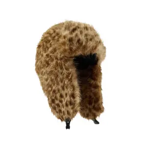 Ajaya Cheetah Faux Fur Trapper Hat