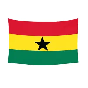 Ghana Ghanaian Flag tapestry | 3x5 Ft | Lite Weave Pro Series Printed 150 D Polyester Decor Decorative colorful decorative bedroom wall art