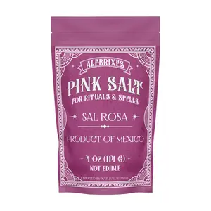 Alebrixes - Pink Salt 4 Oz (114 g) | Pink Salt For Love and Attraction Rituals - Sal Rosa para Rituales de Amor y Atraccion | Witches & Wiccan Witchcraft Supplies | Imported from Mexico
