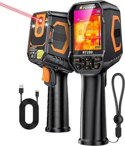 FOXWELL RT280 Thermal Imaging Camera, TISR Resolution 240 x 180, 25Hz Handheld Infrared Cameras with Laser, PC Analysis, Photo & Video Recording, 8GB,320 X 240 2.8" LCD Screen Thermal Camera