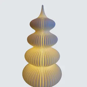 Modern Tea Light Christmas Tree with Included Tea Light - Home & Party Decor