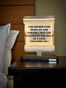 The Scroll of Faith – Scripture Display Featuring James 4:7 Decor Religious