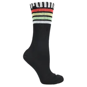 PUMA Mens 1 Pack Crew Length Socks Casual - Black