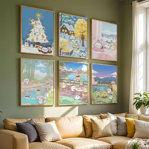 PIKPAKA Anime Japanese Carton C-Chiikawa Poster HD Waterproof Art Poster For Home, Bar Decor | Fade-Resistant, Non-Sticky, Vibrant DIY Wall Print | Perfect Decorative Poster For Office & Living Room